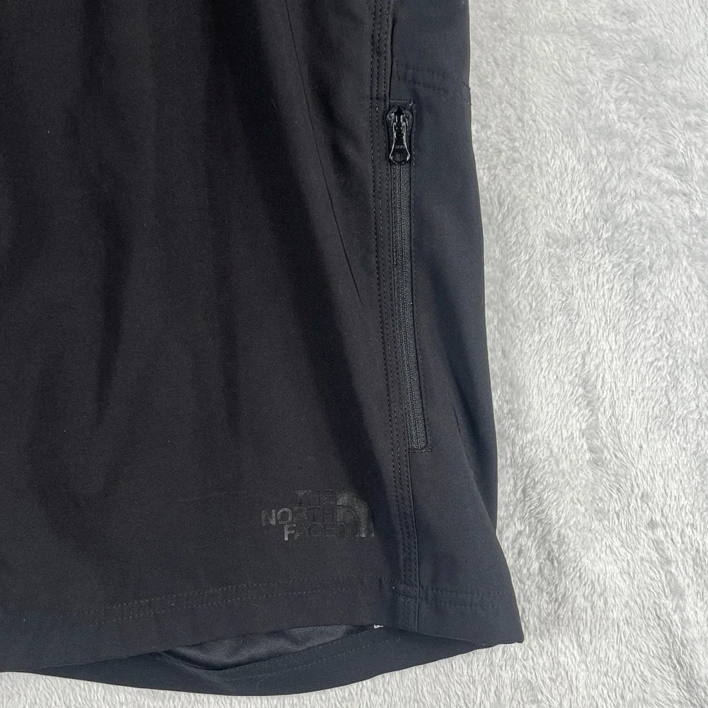 The North Face Black Gray Hiking Trail Shorts Men 38 Stretch Outdoor Performance
